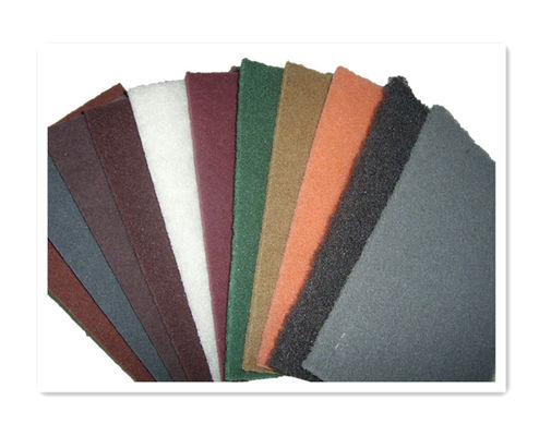 Orange Green Non Woven Abrasive Pads Grey Non Woven Sanding Pads
